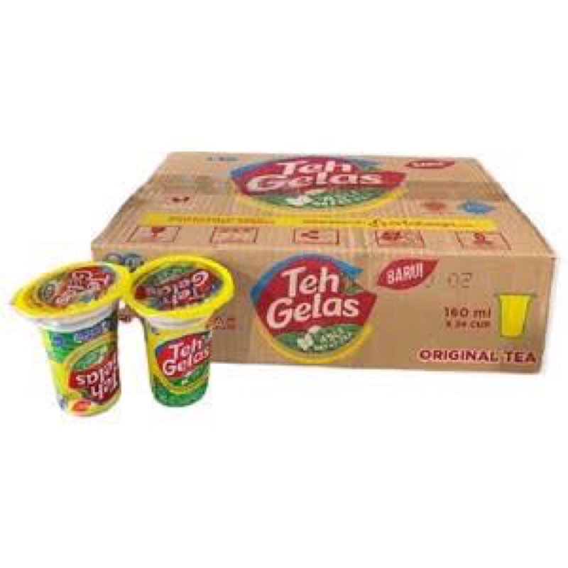 

Teh gelas Cup per karton isi 24 pcs