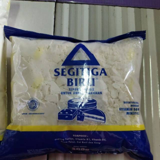 TERIGU SEGITIGA KEMASAN 500GRAM, PERPACK 2 BKS