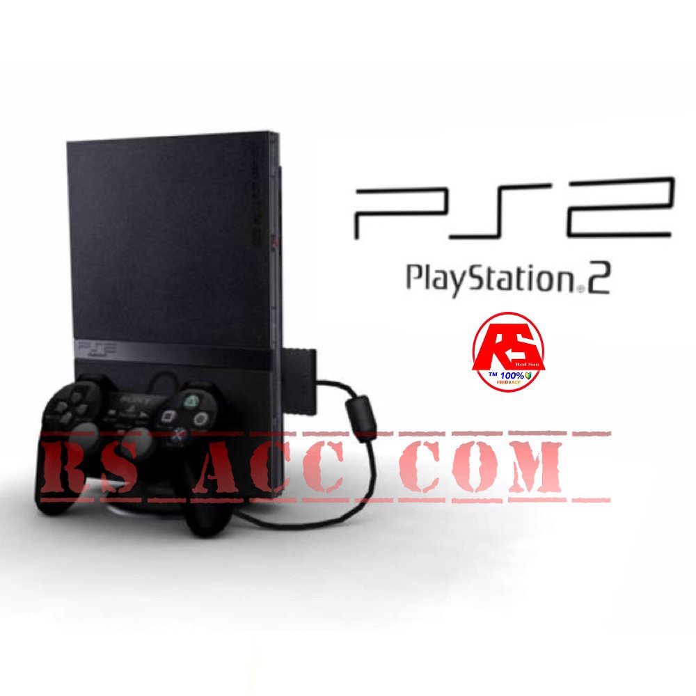 Murah  Playstation Ps 2 Sony Slim Optik + Dua Stick Analog + 10 Kaset Game
