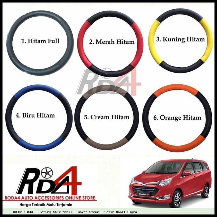 Sarung Stir Mobil - Cover Steer - Setir Mobil Sigra Murah + Gratis