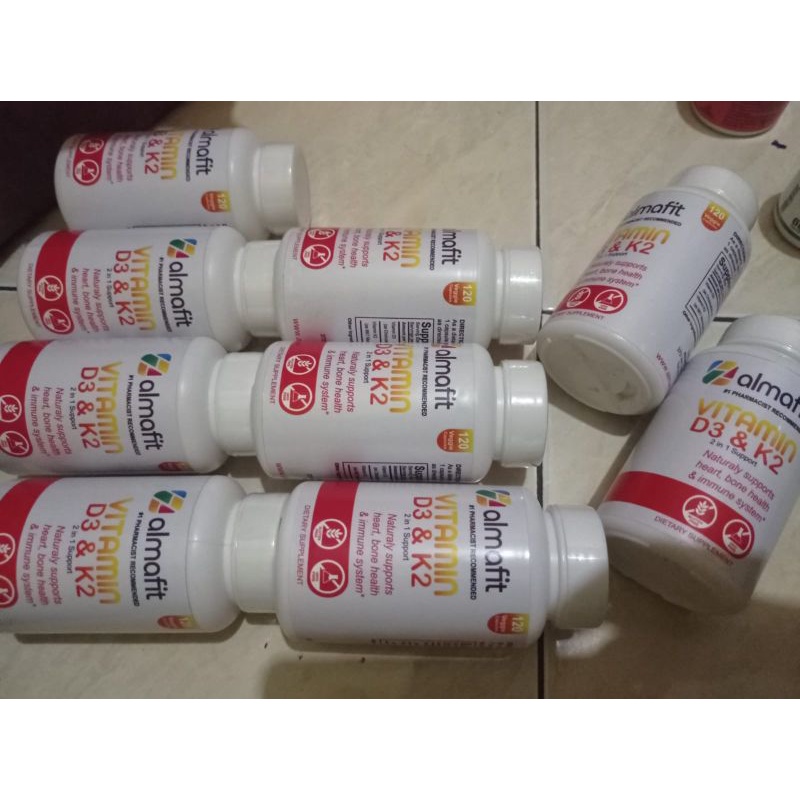 Almafit Vitamin D3 5000 Iu + K2 90 Mcg Jantung Tulang Imunitas Asli