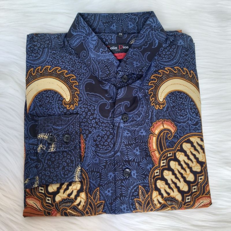 Batik Pria Slimfit Lengan Panjang