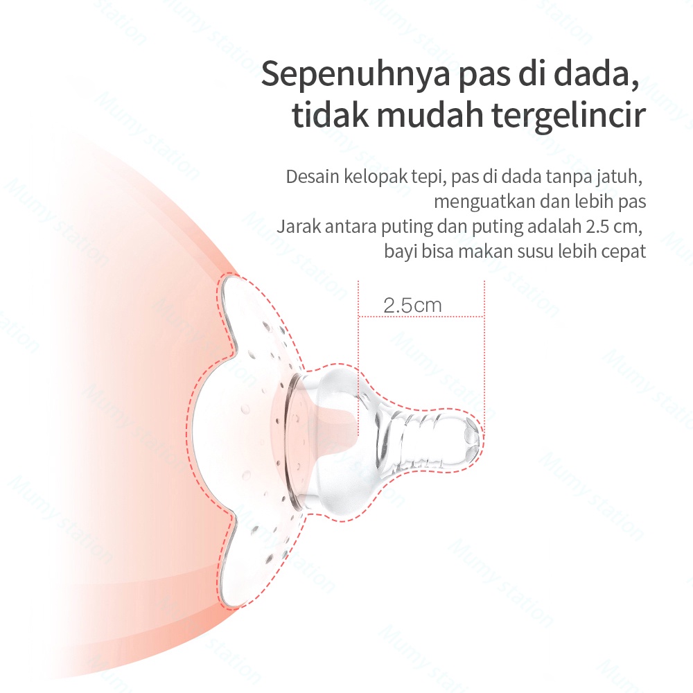 Mumystation Penyambung puting / nipple shield/ nipple protektor /pelindung puting payudara asi