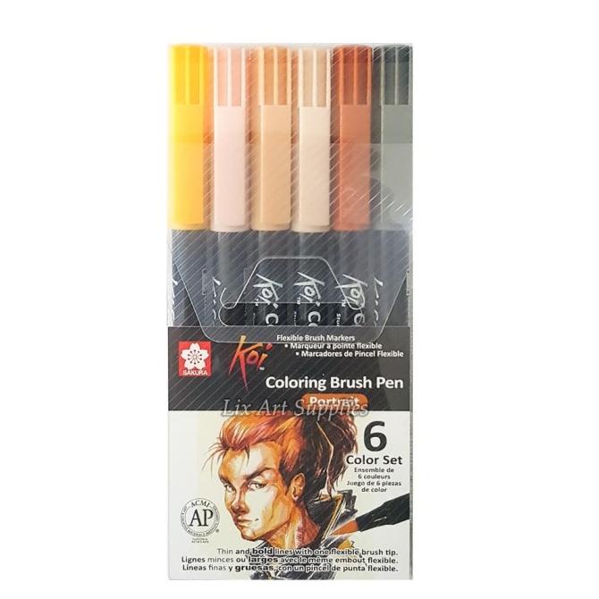 

[[COD]] Sakura Koi Coloring Brush Pen Set 6 - Portrait Color BERGARANSI Kode 853