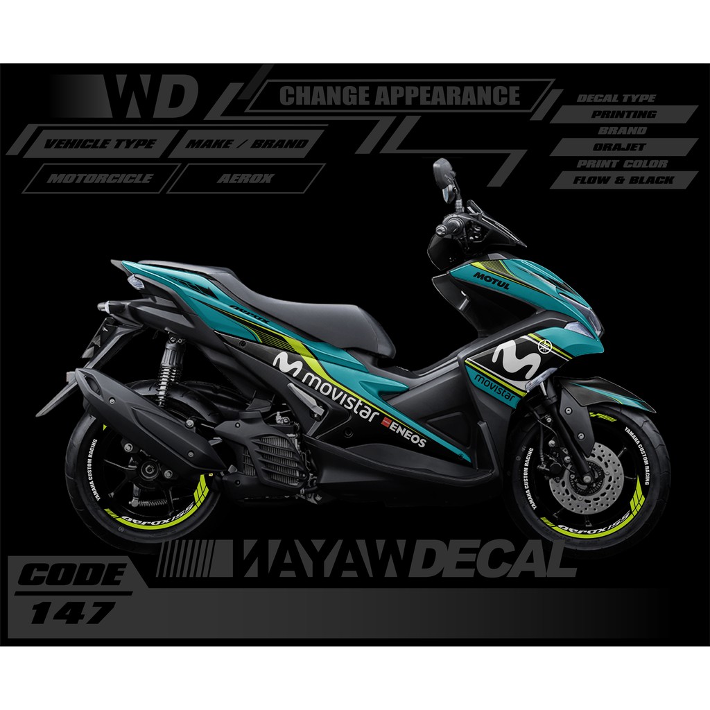 DECAL AEROX FULL BODY MOVISTAR PETRONAS