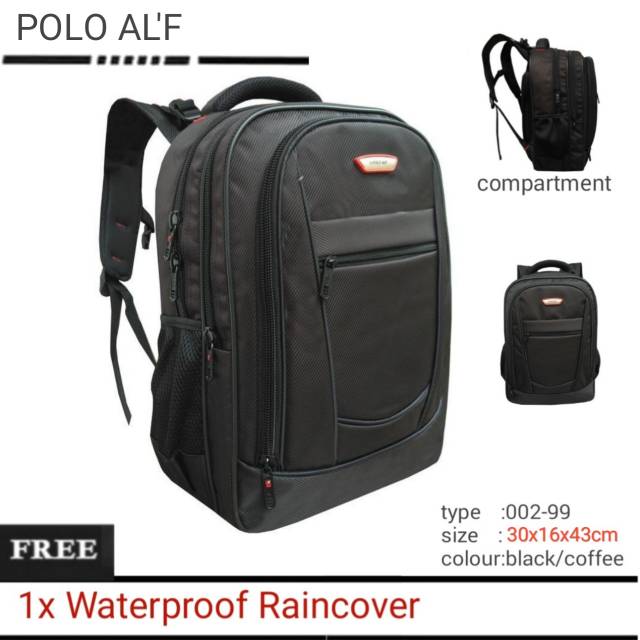 Tas Ransel Pria Tas Ransel Laptop Polo AlF002