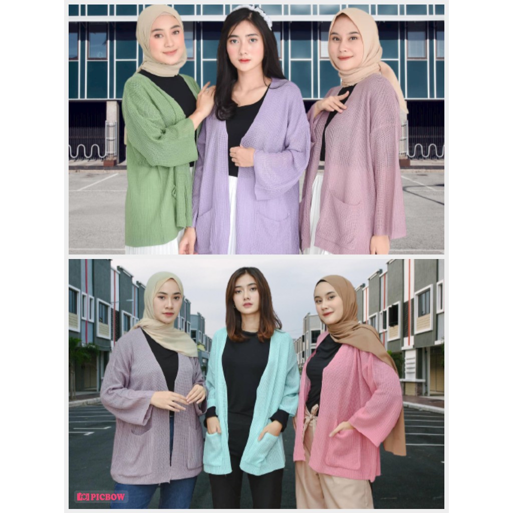 Ready 17 Warna Cardigan Rajut untuk Outer - Kardigan Loocy - Open Reseller