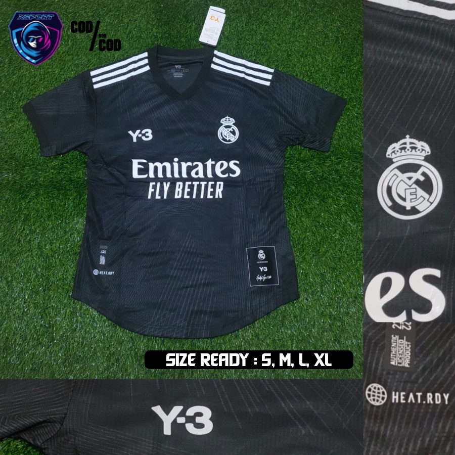 JERSEY SEPAK BOLA & FUTSAL REAL MADRID 4TH PLAYER ISSUE 2021-2022 GRADE ORI