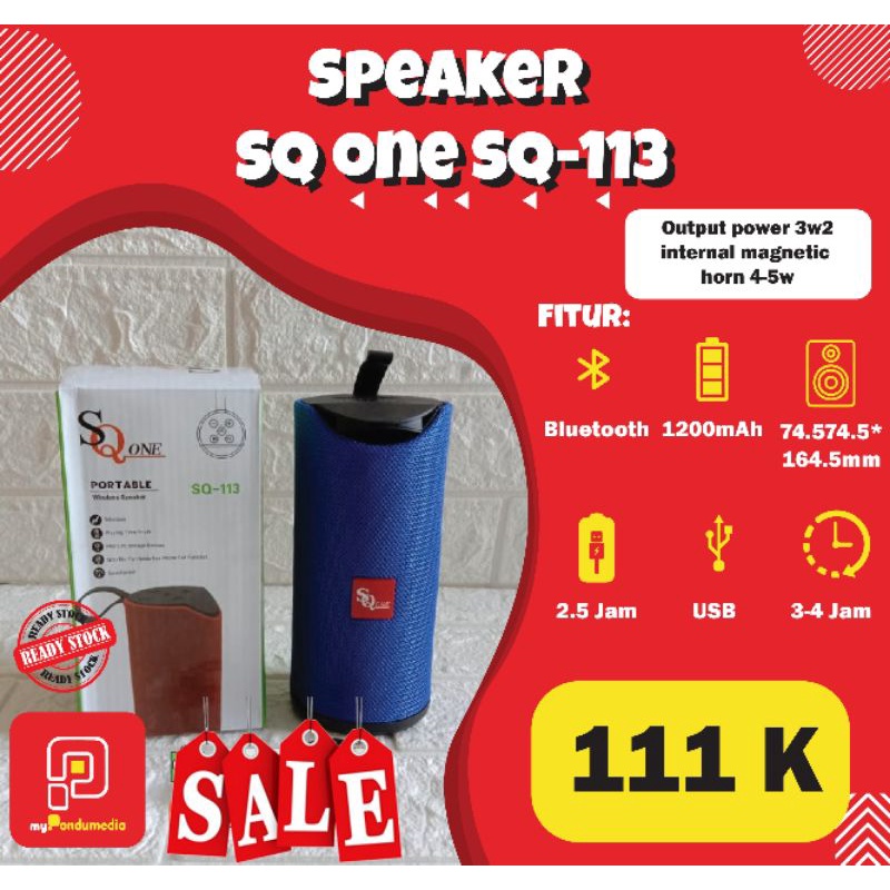 SPEAKER SQ ONE SQ-113 PORTABLE BLUETHOOT