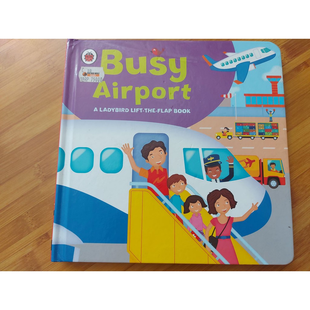 Preloved buku Busy Airport (lift-the-flap book)