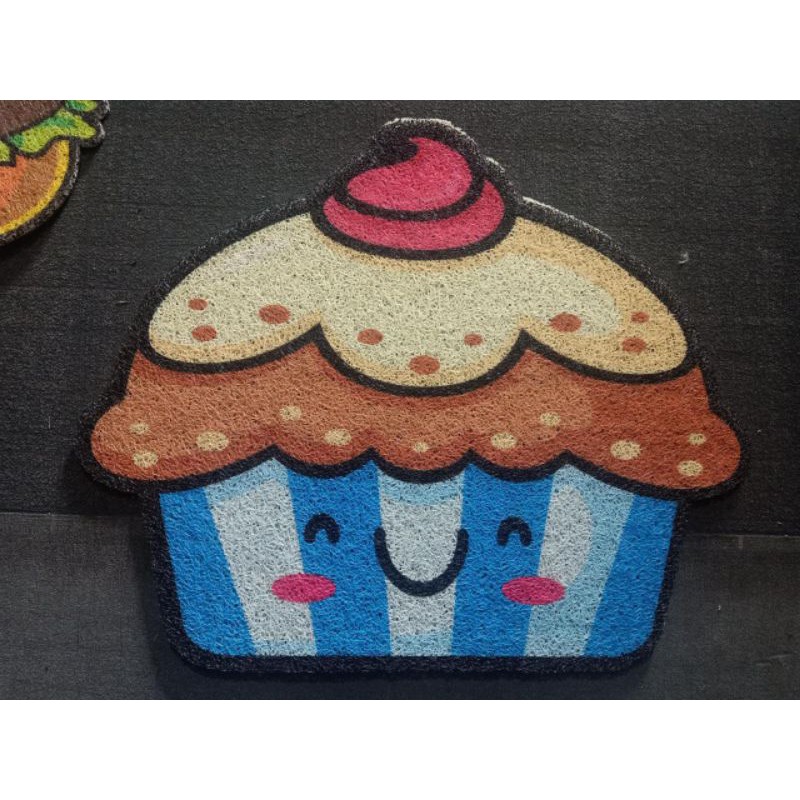 keset mie bihun printing gambar motif cup cake lucu