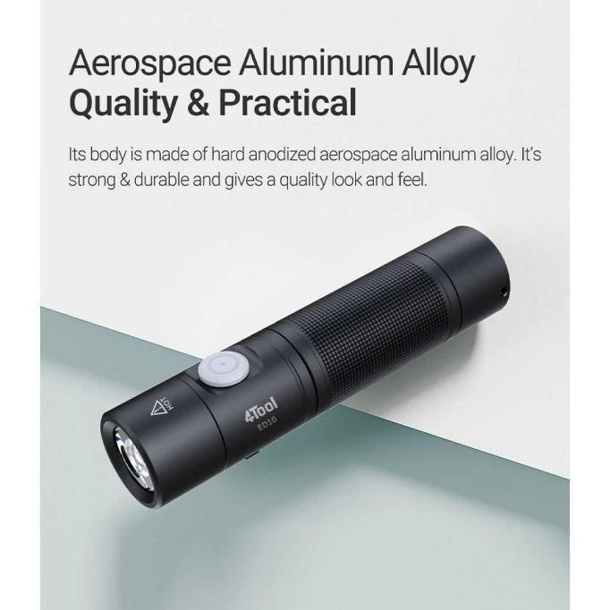 NexTool 4Tool Senter LED Flashlight Type C Rechargeable 1400lm - ED10