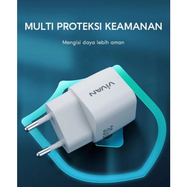 VIVAN 30W PPS CHARGER FAST CHARGING type C Android iPhone Power 30