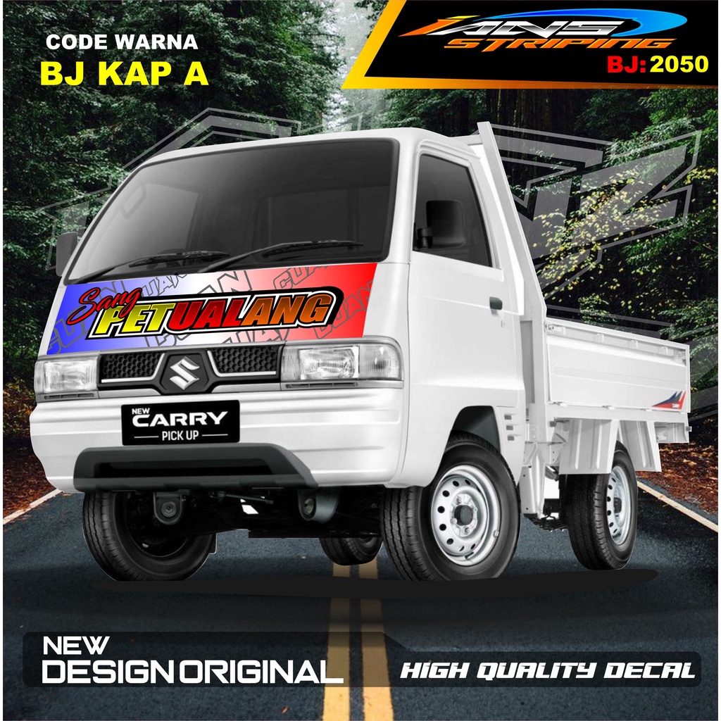 STICKER CUP KAP DEPAN CARRY L300 PICK UP / STIKER KABIN CARRY L300 / STIKER KAP CUP DEPAN L300 PICK UP / STIKER MOBIL