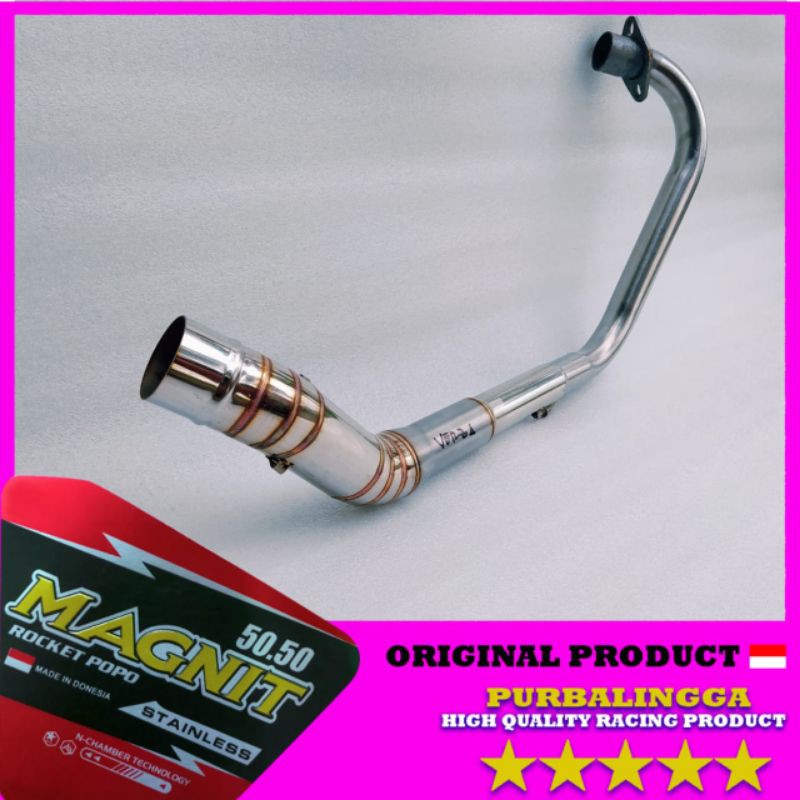 pipa leher knalpot Verza full stainless megapro new pipa haeder knalpot racing Honda verza megapro