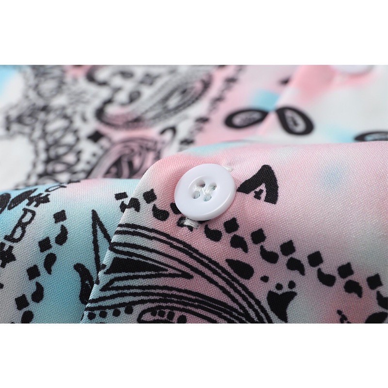 KEMEJA TYE DIE BATIK ASTRAK  PRIA KOREA JEPANG M-2XL HN76