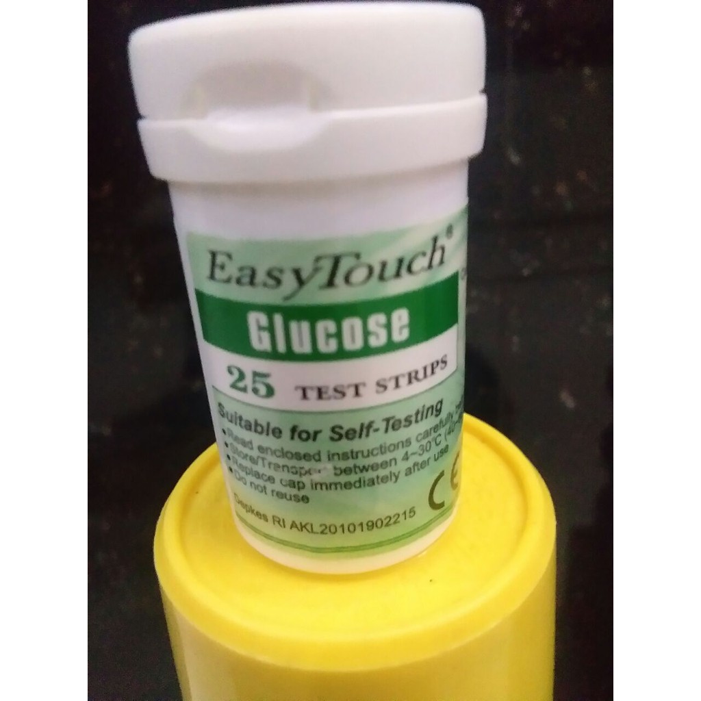 Easy Touch alat ukur Gula Darah Anda 25 Test Strips
