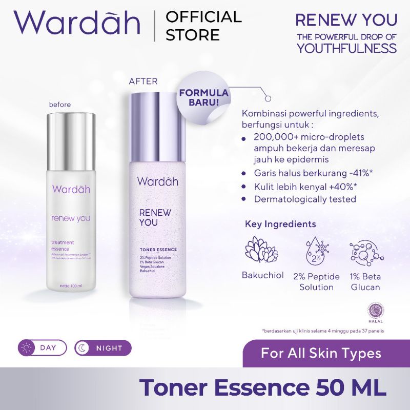 WARDAH RENEWYOU TONER ESSENCE 100% ORIGINAL!