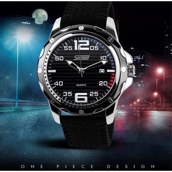 MUST HAVE Jual Jam Tangan Analog Pria Seiko SKMEI ICY 0992 Hitam Putih Original - Hitam TERLARIS