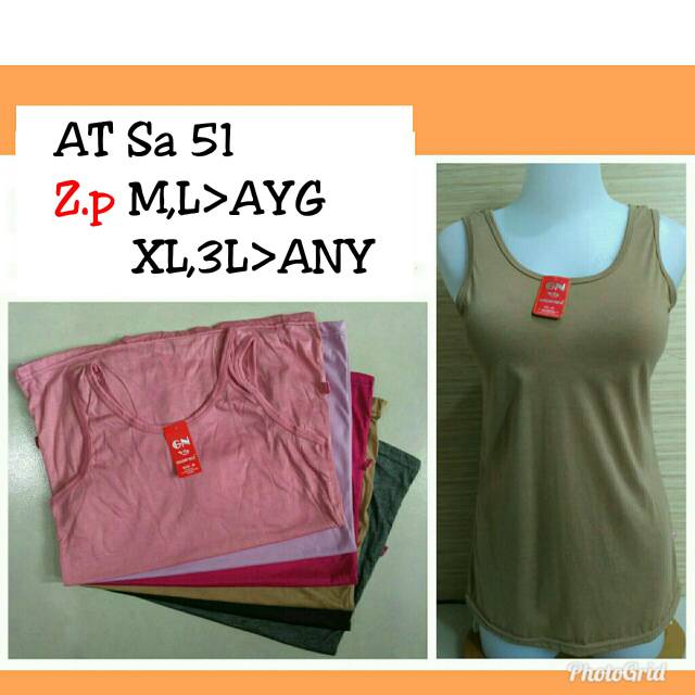 Kaos Dalam Singlet / Tank Top Wanita Golden Nick Sa51