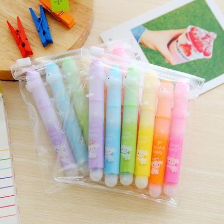 

Higlighter set isi 6 cloud puppy / spidol marker