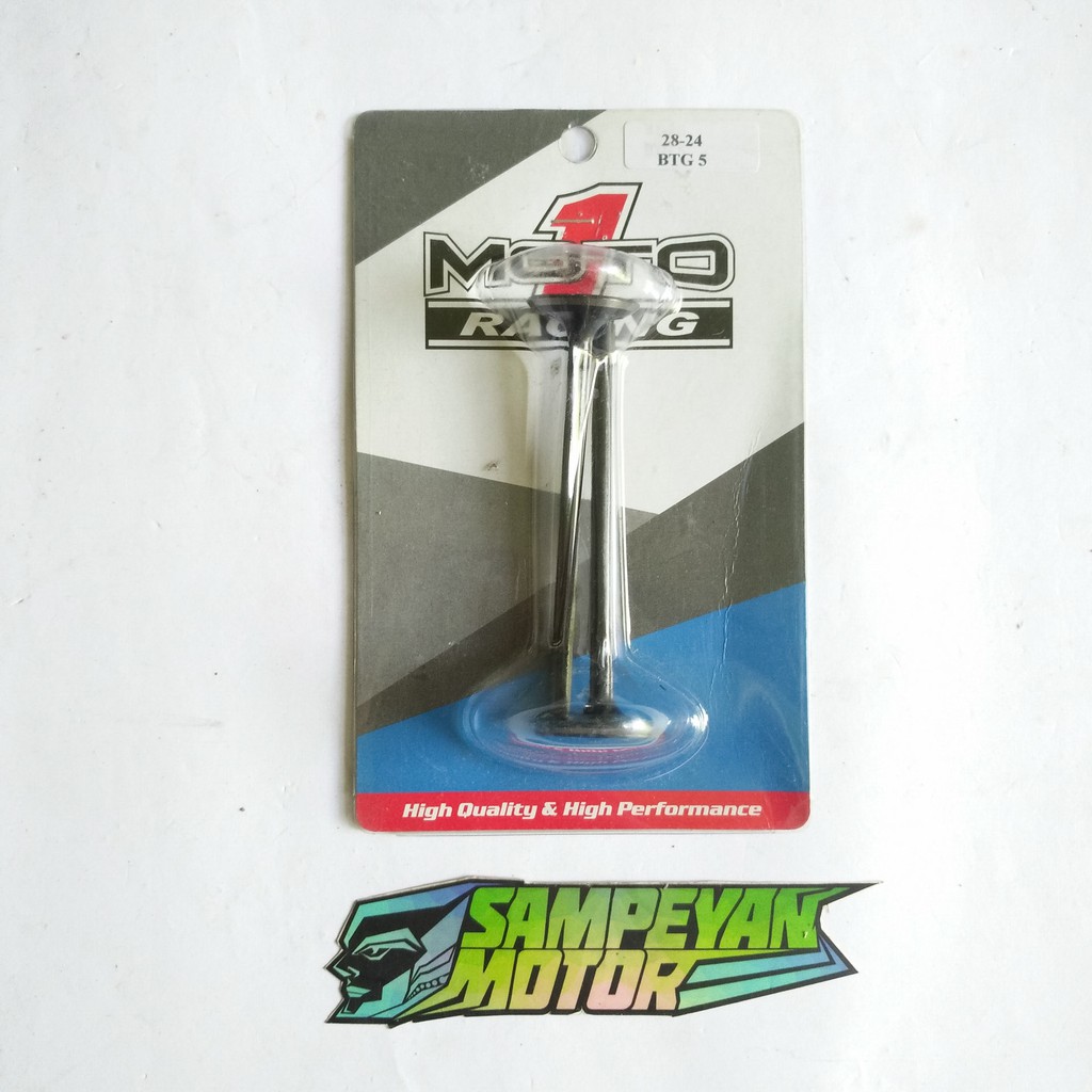 Klep Moto 1 Racing 28 24 Batang 5 Mm
