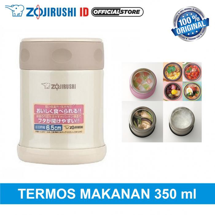 Zojirushi SW-EAE35 CC Food Jar Termos Makanan - 350 mL [Cream]