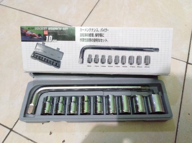 Kunci sok set 10pcs 8/21 socket wrench set