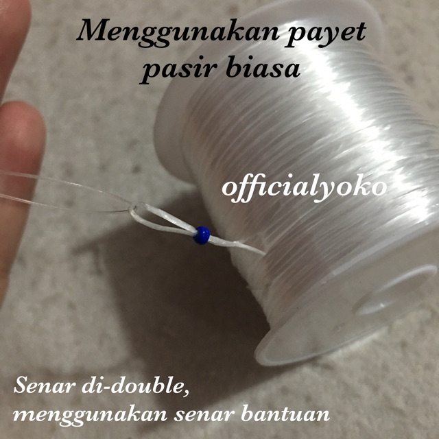 Senar Karet Jepang Elastis/roll (ukuran ada di gambar)