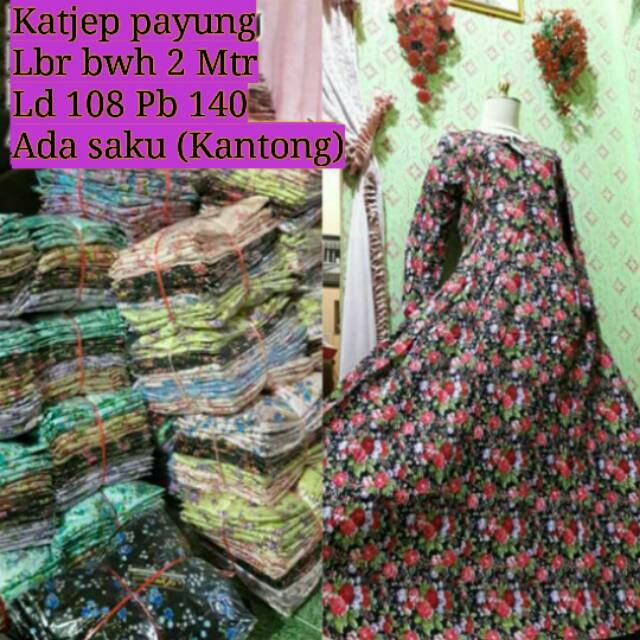 GAMIS KATUN JEPANG LOKAL MODEL PAYUNG