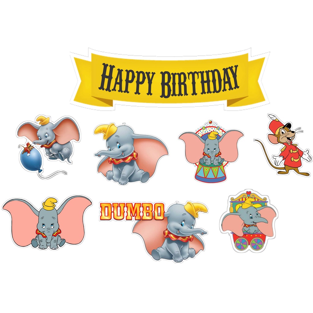 

TOPPER CAKE CUSTOM TOPPER ULANG TAHUN / HIASAN KUE CUSTOM DUMBO