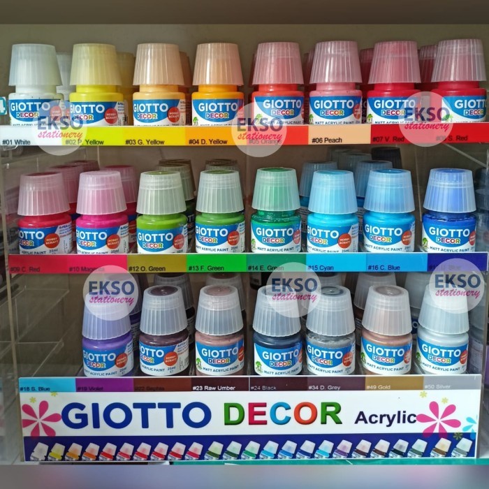 

Produk Terbaru Giotto Decor Acrylic Satuan Cat Acrylic 25Ml No 15-50