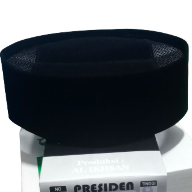 Peci AC - Peci Hitam AC- Songkok Peci AC  tinggi 9 cm berkualitas