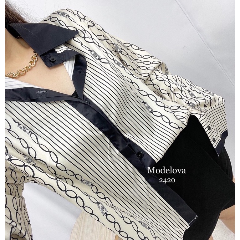 MDLV ~ 2420 Nedella Hidden Button Shirt Kemeja Premium Kemeja Korea Kemeja Import Blouse Premium Blouse Korea Blouse Import Fashion Import