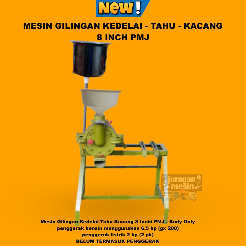 RANGKA Mesin Gilingan Kedelai GilingTahu 5inch 6inch 8inch PMJ Soya Giling Tahu