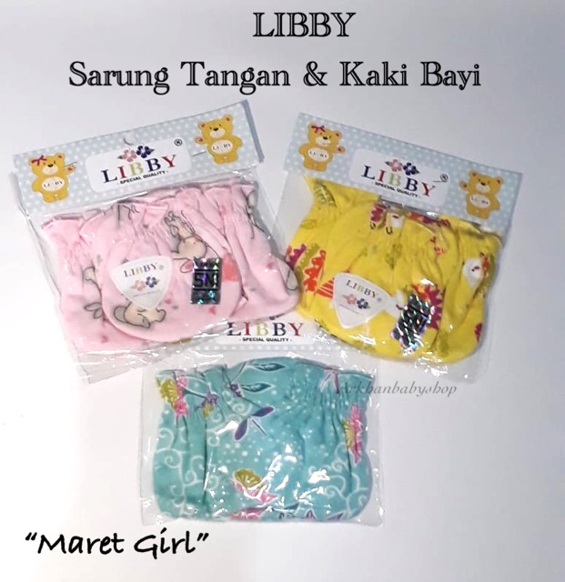 Libby dan Velvet-Sarung Tangan &amp; Kaki Bayi NB/Pakaian bayi baru lahir