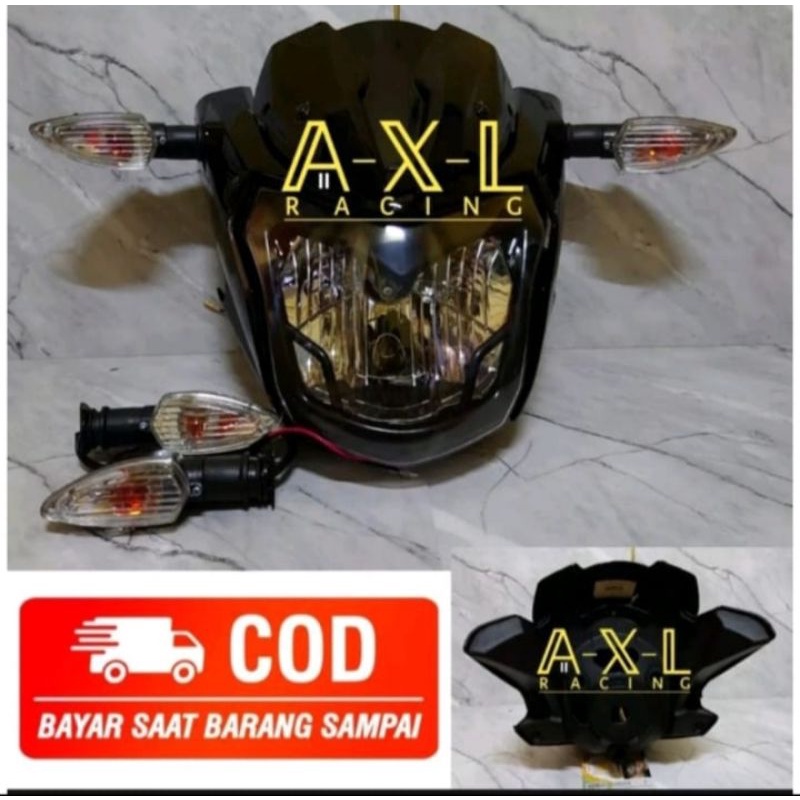 Batok Set Reflektor Lampu Depan Vixion Nvl 2013 2014 Plus Sen Depan Belakang