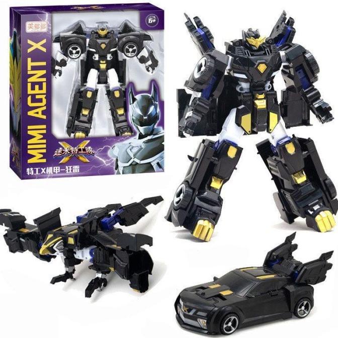 Mainan Miniforce X Robot Black Onyx Pas Hadiah Anak Robot Mini Force X