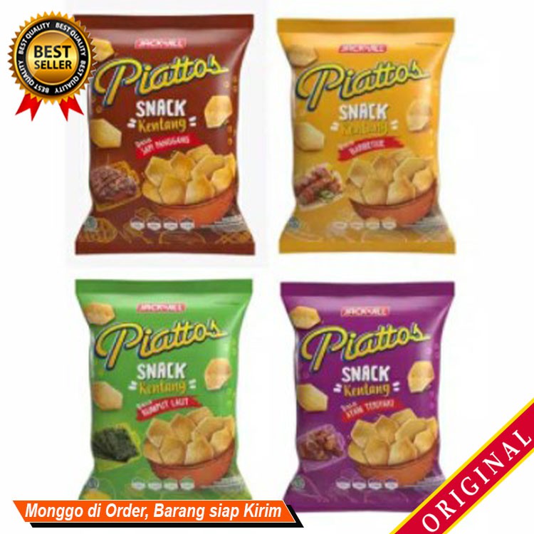 

Jajanan Snack camilan keluarga Sajian bekal menyenangkan Kripik Kentang PIATTOS 75g