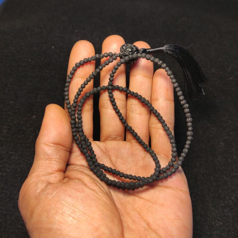kalung jenitri rudraksha kecil hitam