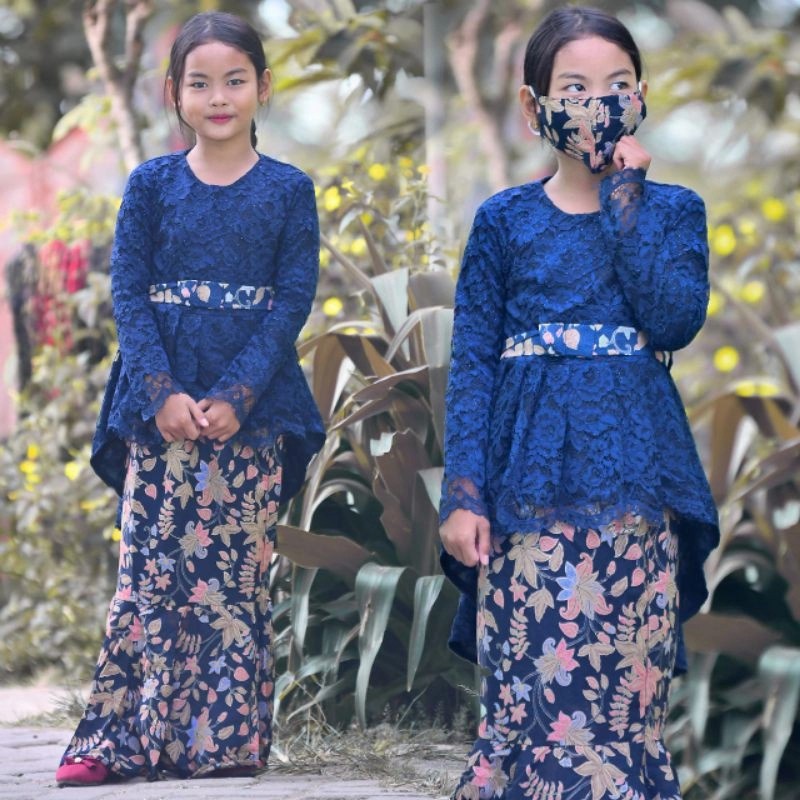 ￼Kebaya Anak Perempuan - Set kebaya Anak Perempuan - kebaya anak umur 12 tahun - kebaya brukat moder