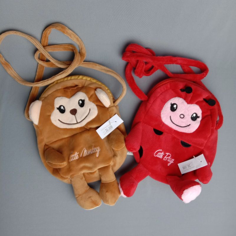 Tas Selempang Animal Monyet Murah Lucu