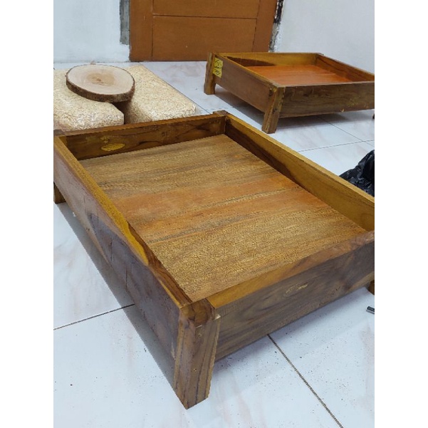 dipan kucing kayu jati asli