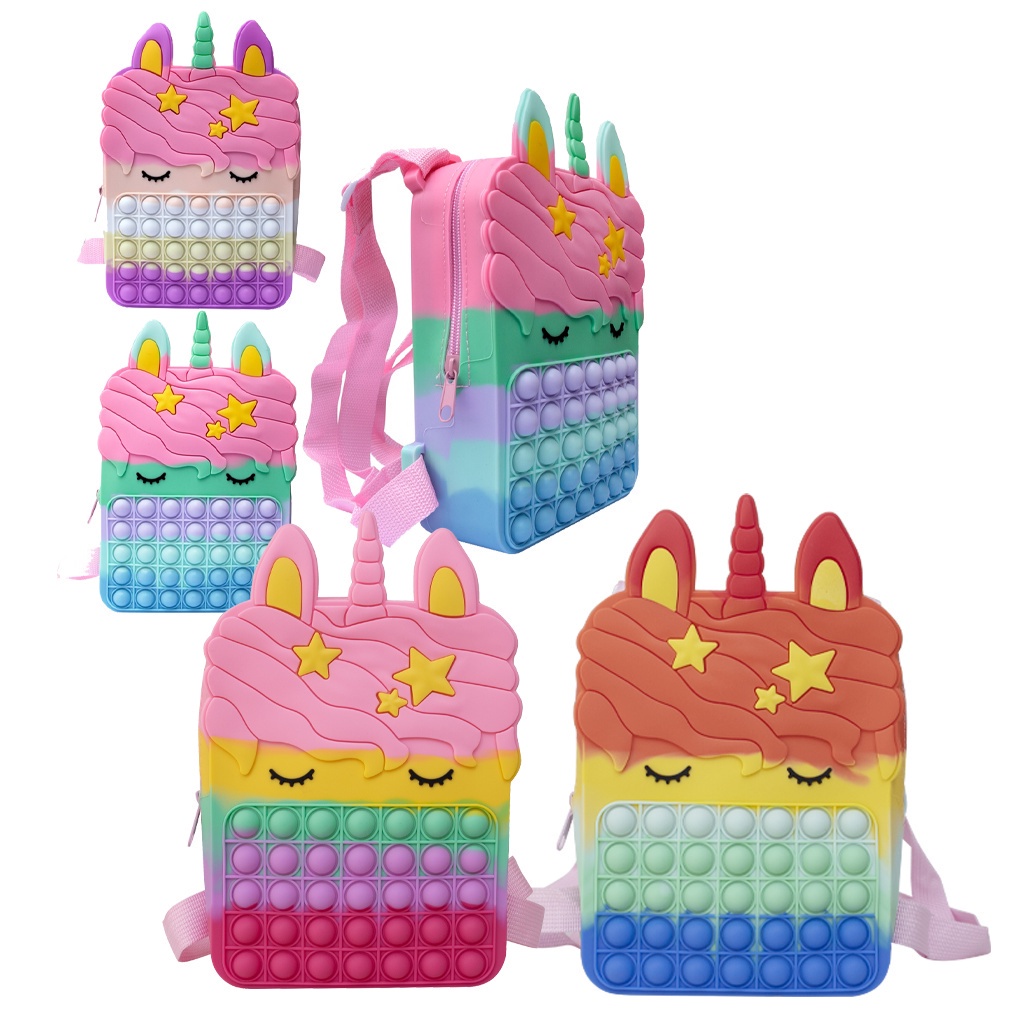 TAS RANSEL POP IT ANAK | TAS PONY BAG GEMOY BESAR TAS SEKOLAH [SWEETSPACE]