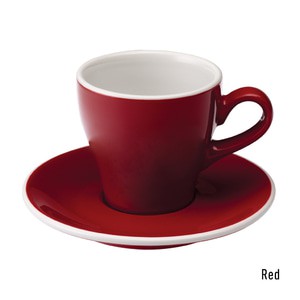 LOVERAMICS Tulip Cappucino Cup Red 180 ml 1 PCS (1 Cup 1 Saucer)