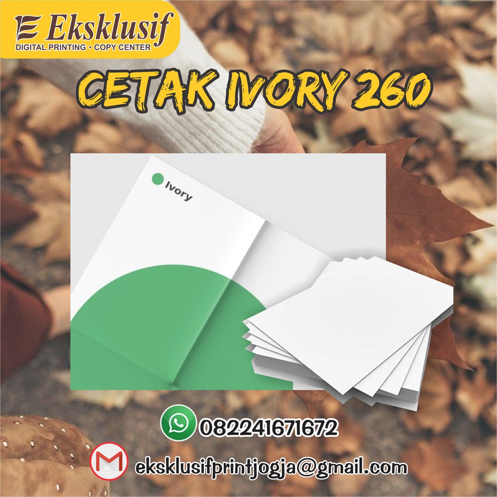 

CETAK IVORY 260 A3+ FULLCOLOR 1 MUKA (CUSTOM)