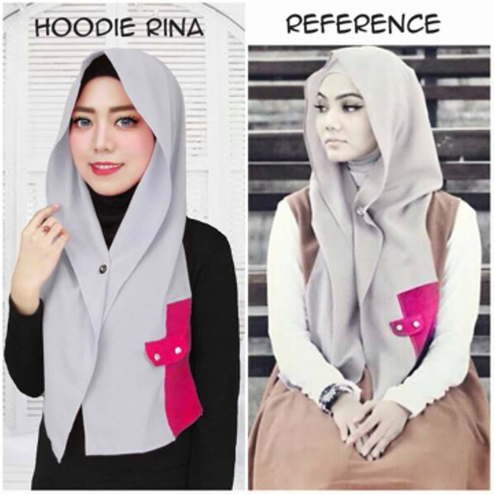 Hijab Jilbab Instan Hoodie Rina Nose Shopee Indonesia