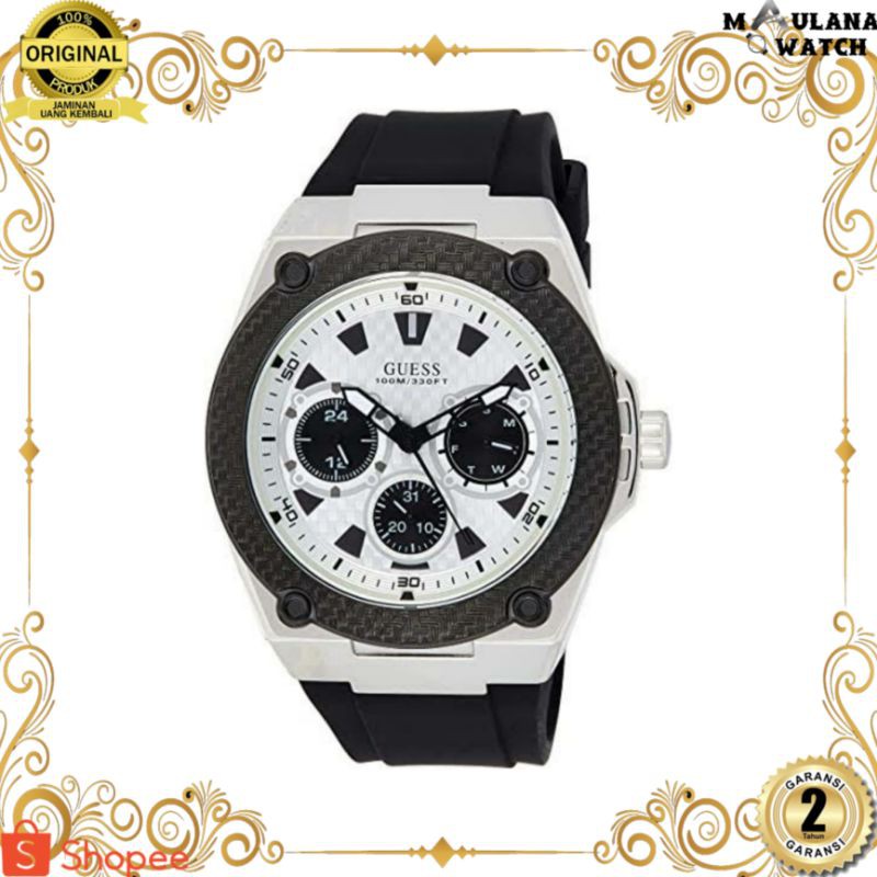 JAM TANGAN PRIA WANITA | RANTAI | KULIT | KARET | MURAH | PRIA | GUESS W1049G3 ORIGINAL