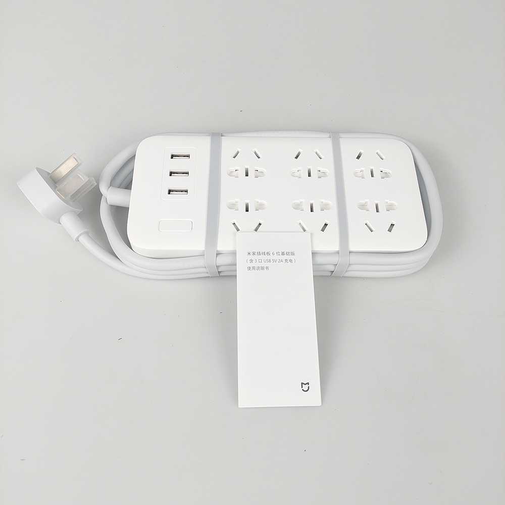 ORIGINAL Stop Kontak Xiaomi Mi Smart Power Strip 3Plug 2 USB A Port 1 USB C Port Terminal Colokan Listrik Xiaomi