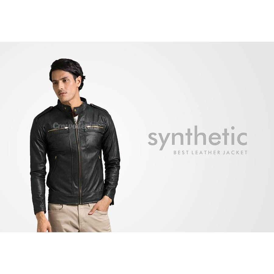 Jaket Kulit VinoG Style Biker Mode SK-38